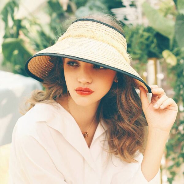 Leah Raffia Visor - Image 3