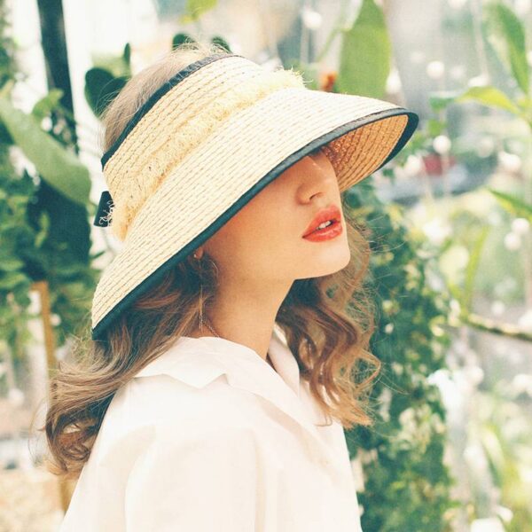 Leah Raffia Visor - Image 2