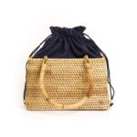 Kaia Rattan Basket Bag (small)