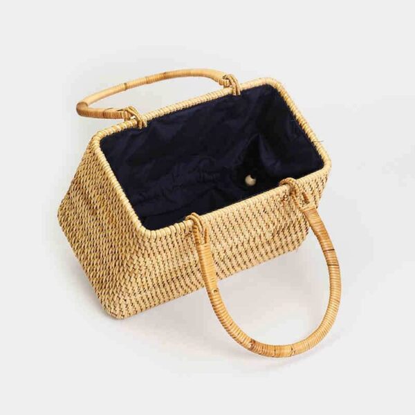 Kaia Rattan Basket Bag (small) – Bild 6