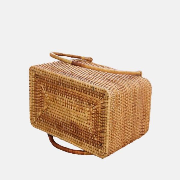 Kaia Rattan Basket Bag (small) – Bild 4