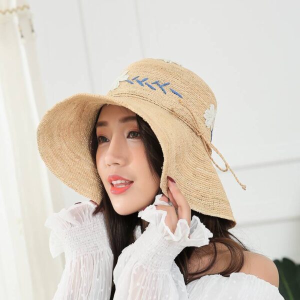 Esme Raffia Crochet Cloche Hat - Image 3