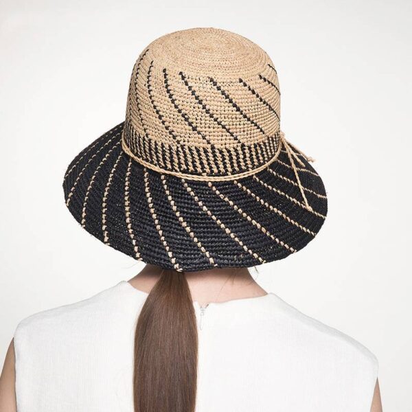 Isabel Raffia Crochet Cloche Hat - Image 4
