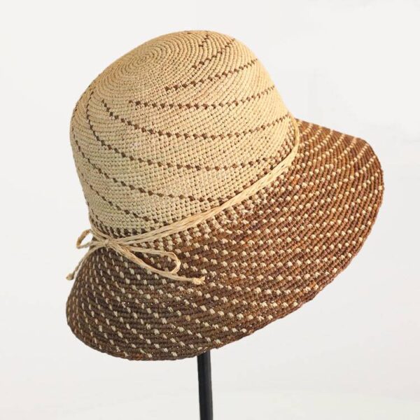 Isabel Raffia Crochet Cloche Hat - Image 5