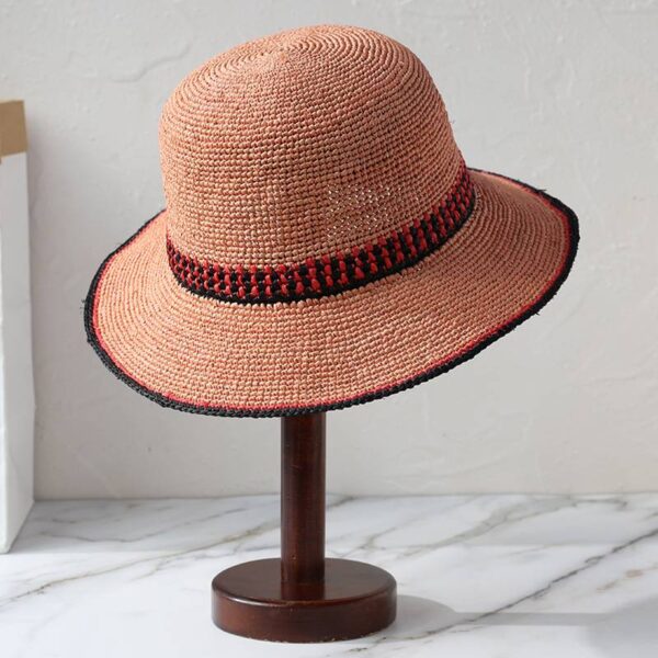 Livia Raffia Crochet Cloche Hat - Image 6