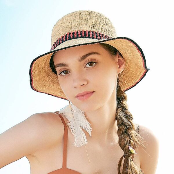 Livia Raffia Crochet Cloche Hat - Image 5