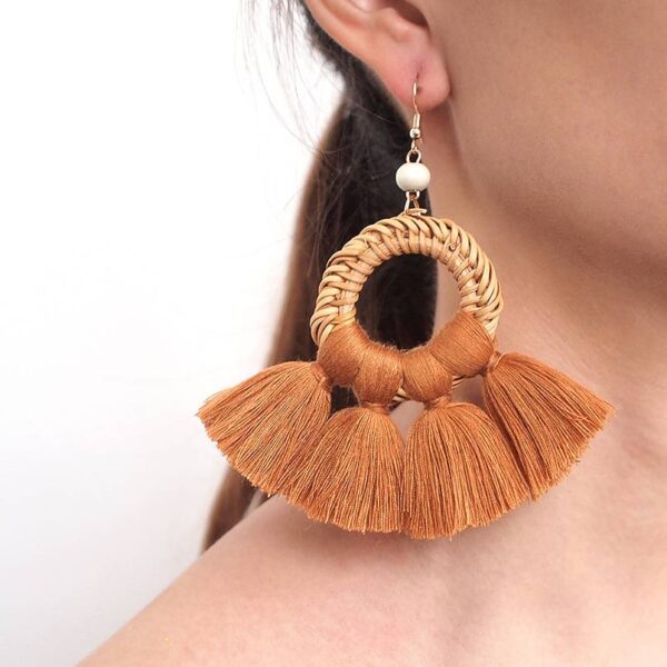 Nyla Rattan Earring - Image 4