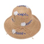 Esme Raffia Crochet Cloche Hat