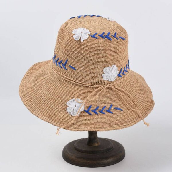 Esme Raffia Crochet Cloche Hat - Image 4