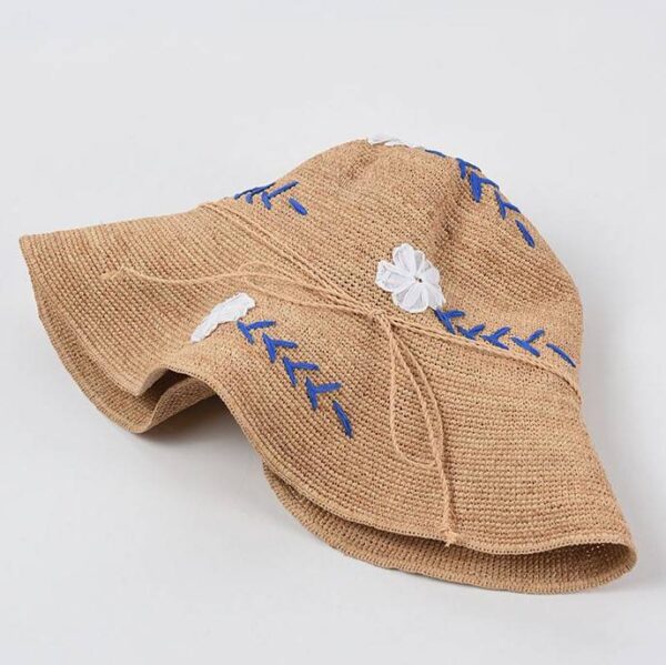 Esme Raffia Crochet Cloche Hat - Image 5