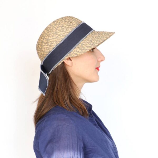 Ariella Raffia Baseball Cap - Image 3