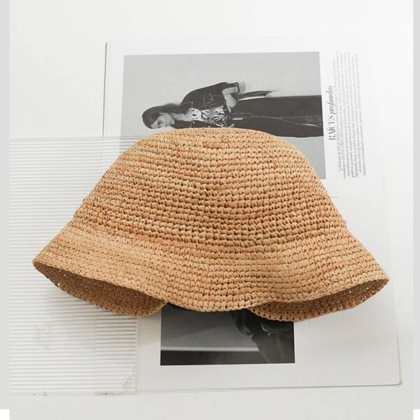 Halle Raffia Crochet Cloche Hat - Image 4