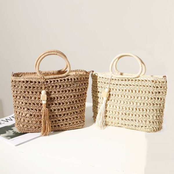 Imani Straw Basket Bag – Bild 2