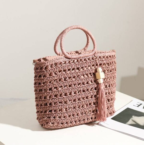 Imani Straw Basket Bag – Bild 7
