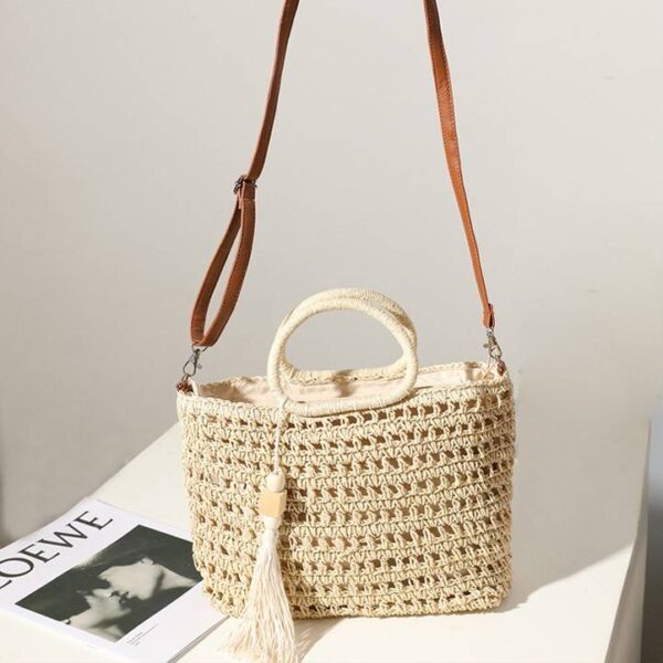 Imani Straw Basket Bag – Bild 5