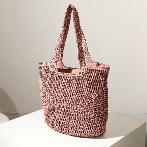 Audrey Straw Tote - Image 3
