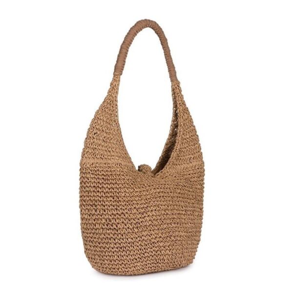 Edith Straw Bucket Bag - Image 6