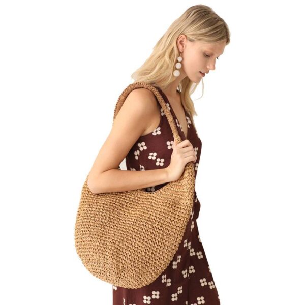 Edith Straw Bucket Bag - Image 2