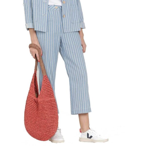 Edith Straw Bucket Bag - Image 4