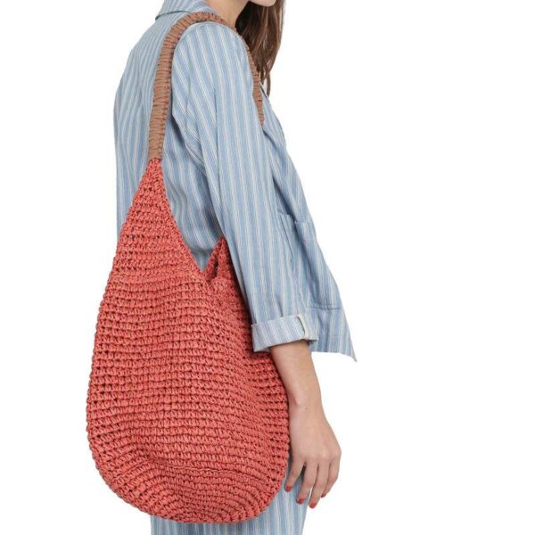 Edith Straw Bucket Bag - Image 3
