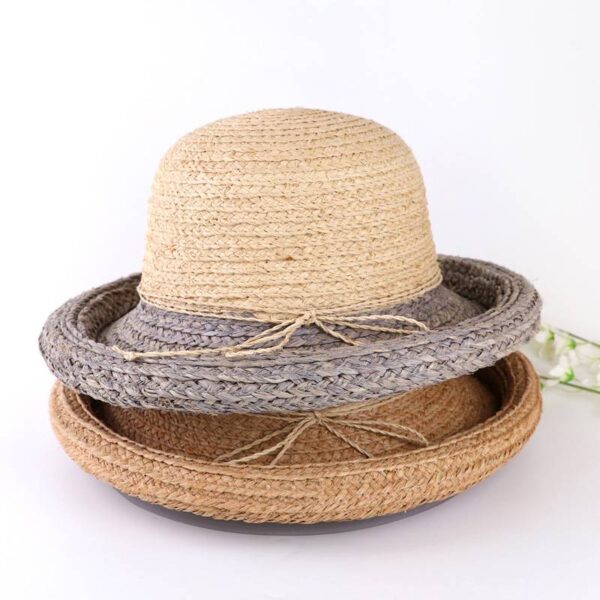 Emely Raffia Bowler Hat - Image 4