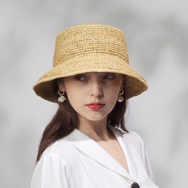Emory Raffia Crochet Bucket Hat - Image 2