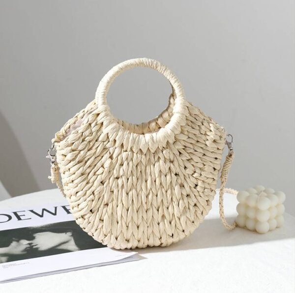 Hanna Straw Basket Bag – Image 6