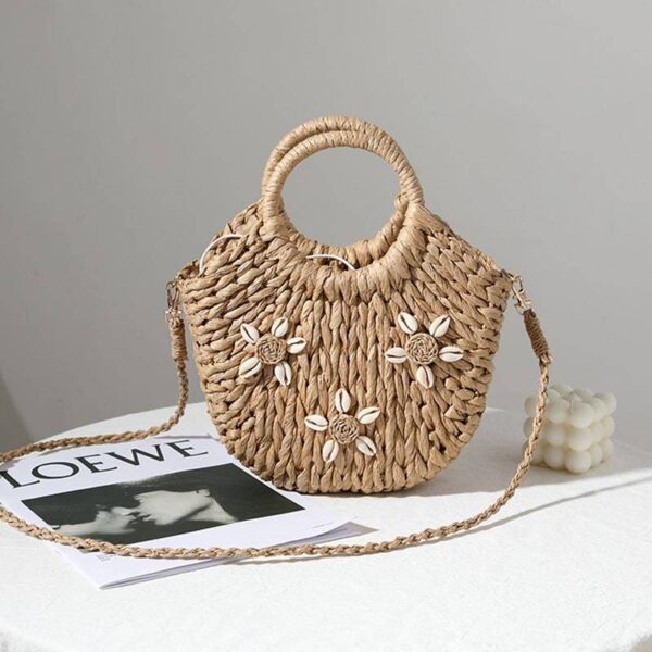 Hanna Straw Basket Bag – Image 3