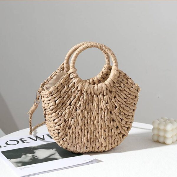 Hanna Straw Basket Bag – Image 4