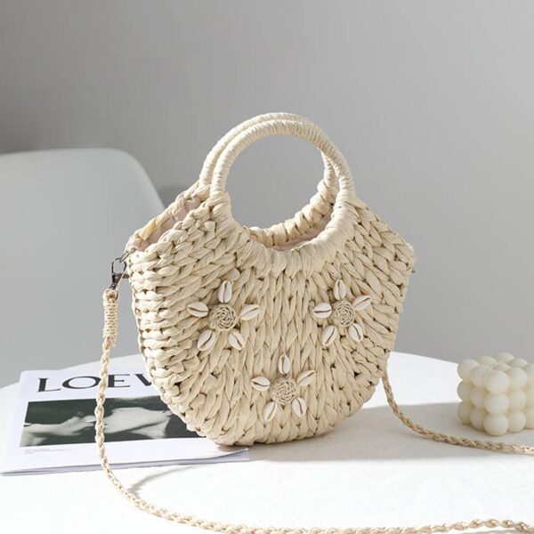 Hanna Straw Basket Bag – Image 5