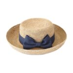 Keyla Raffia Crochet Bowler Hat
