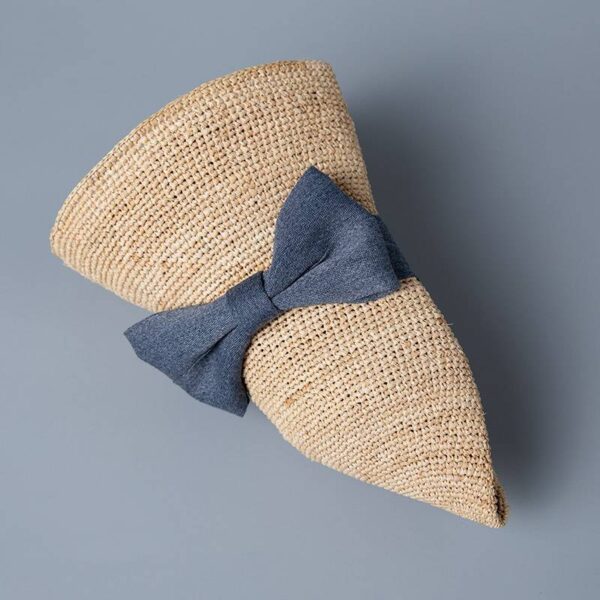 Keyla Raffia Crochet Bowler Hat - Image 9