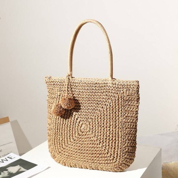 Margo Straw Tote - Image 3