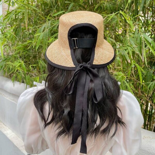 Melanie Straw Bucket Hat - Image 4