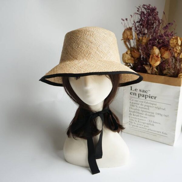Melanie Straw Bucket Hat - Image 5