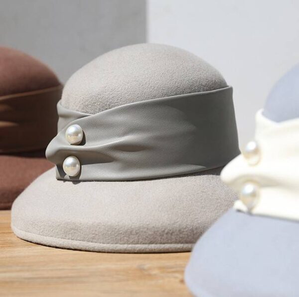 Briella Merino Wool Felt Cloche Hat - Image 5