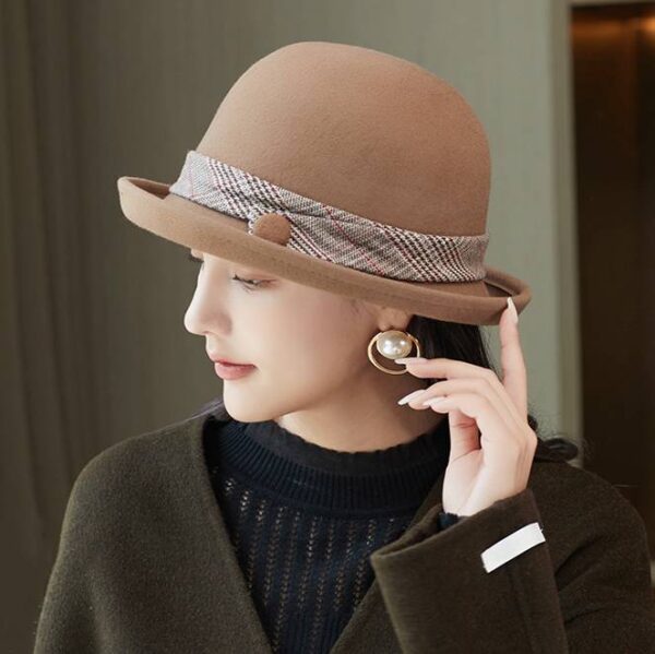 Skye Wool Felt Bowler Hat - Image 2