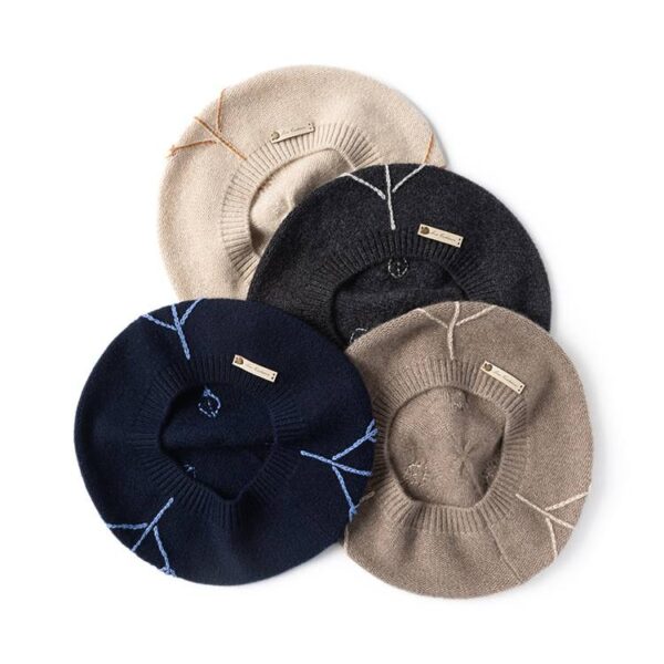 Kibo Pure Cashmere Beret - Image 3
