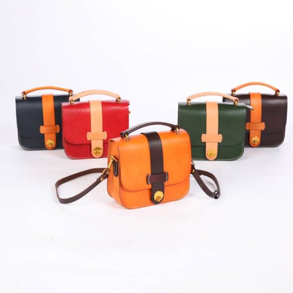 Koge Vegetable Tanned Leather Top Handle Bag - Image 4
