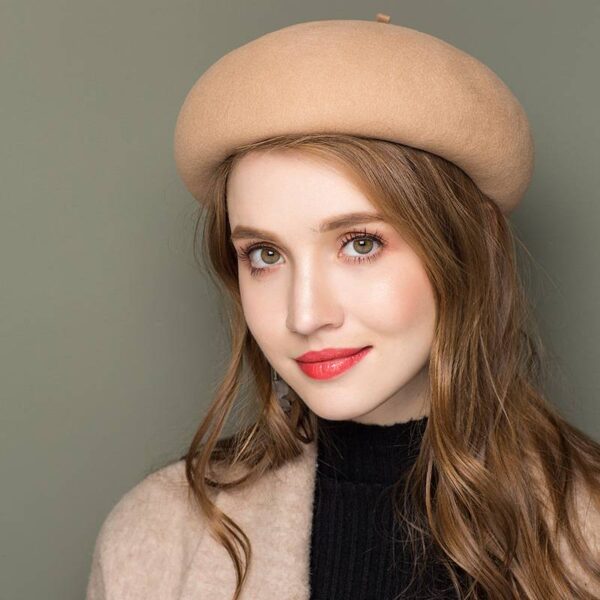 Miya Merino Wool Felt Beret – Bild 2