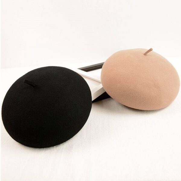 Miya Merino Wool Felt Beret – Bild 7