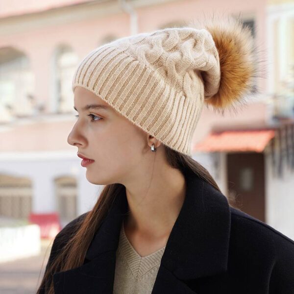 Ryu Pure Cashmere Beanie - Image 2
