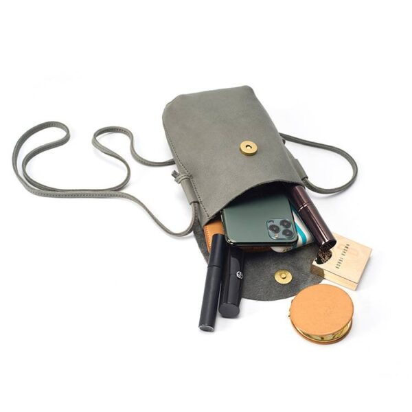 Umi Vegetable Tanned Leather Crossboy Pouch Bag – Image 7