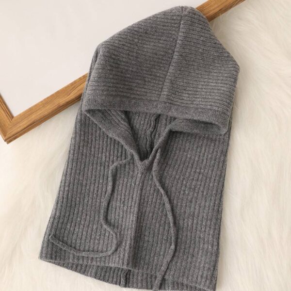 Garin Pure Cashmere Ribbed Snood - Image 6