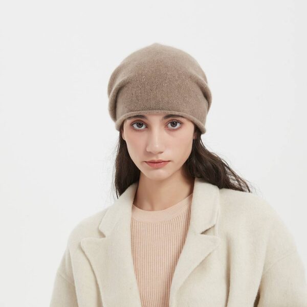 Bina Pure Cashmere Beanie - Image 2