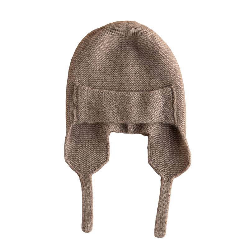 Belen Pure Cashmere Earflap Beanie