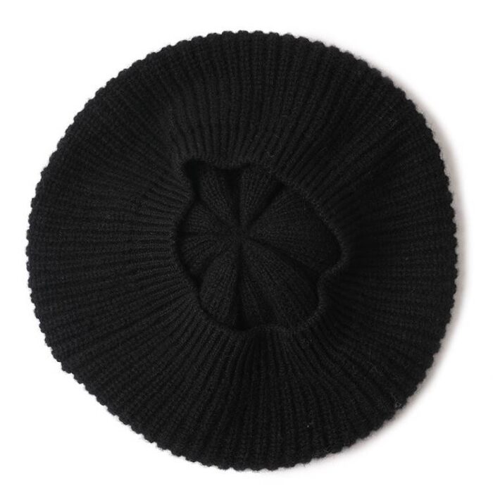 Chika Pure Cashmere Pompom Beret - Image 10