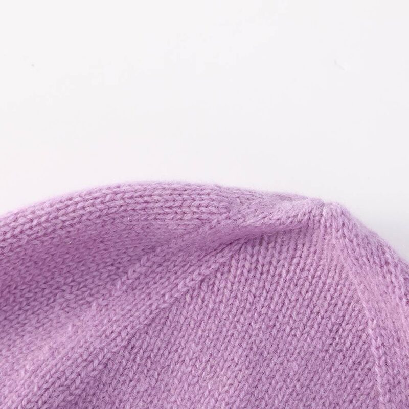 Jasmine Color Block Cashmere Beanie - Image 7