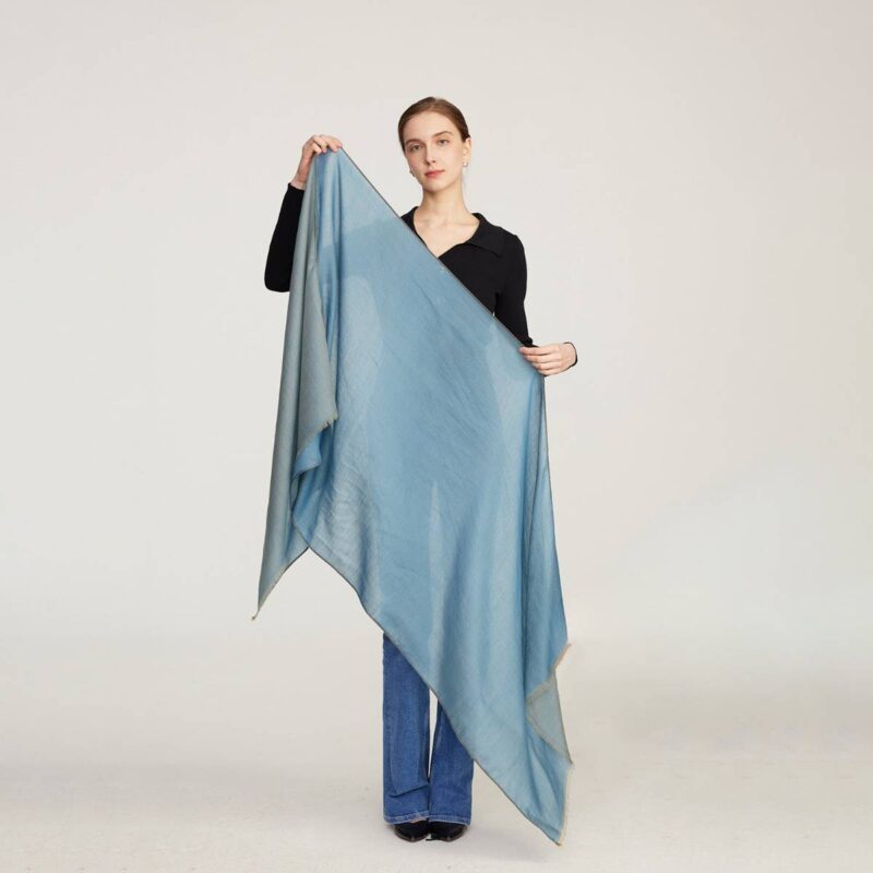 Alena Reversible Featherlight Cashmere Scarf Wrap - Image 2