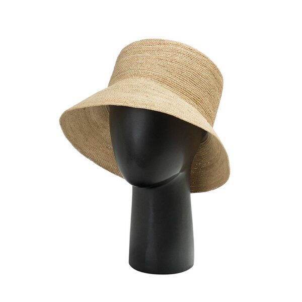 Ceil Raffia Crochet Bucket Hat - Image 2